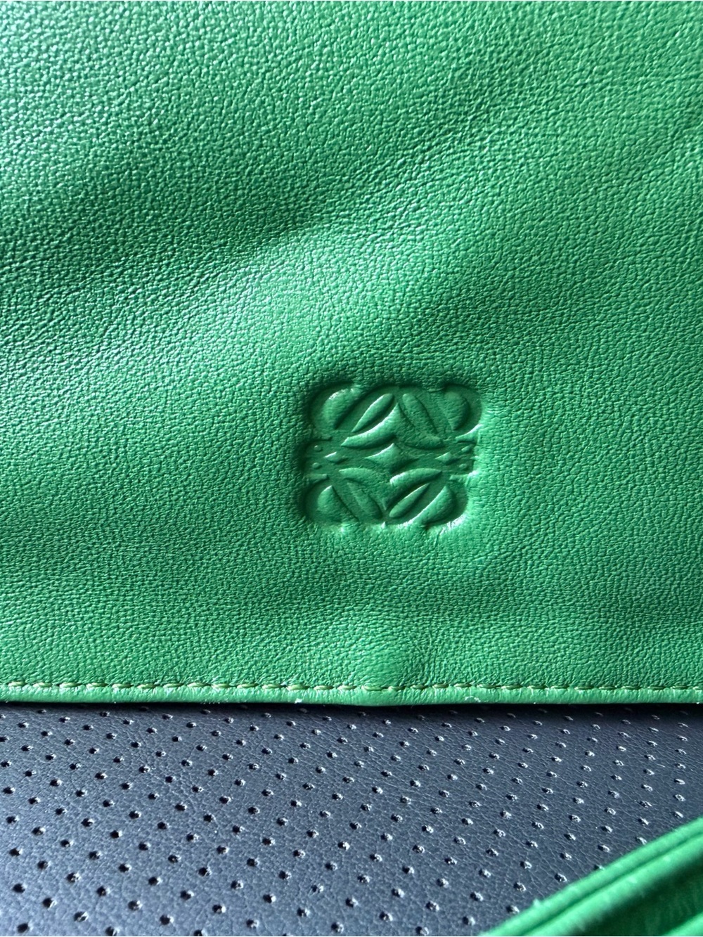 Rare Early Loewe Flamenco Tassel Mini Shoulder Bag Green Leather Archive - Picture 6 of 16